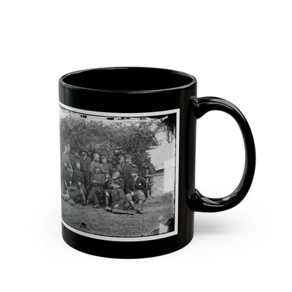Yorktown, Va., Vicinity. Gen. Randolph B. Marcy, Officers, And Friends At Camp Winfield Scott (U.S. Civil War) Black Coffee Mug - Go Mug Yourself