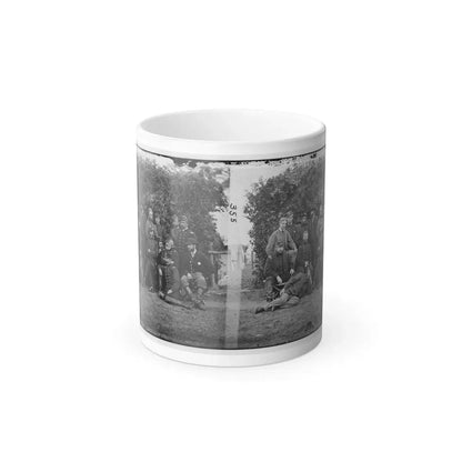 Yorktown, Va., Vicinity. Gen. Randolph B. Marcy, Officers, and Friends at Camp Winfield Scott (U.S. Civil War) Color Changing Coffee Mug 11oz Default Title 11oz - Go Mug Yourself