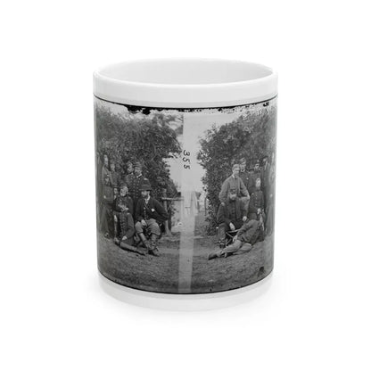Yorktown, Va., Vicinity. Gen. Randolph B. Marcy, Officers, And Friends At Camp Winfield Scott (U.S. Civil War) White Coffee Mug 11oz - Go Mug Yourself