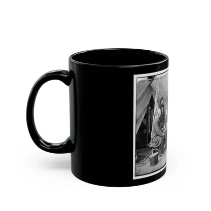 Yorktown, Va., Vicinity. Group Before The Photographic Tent At Camp Winfield Scott (U.S. Civil War) Black Coffee Mug - Go Mug Yourself
