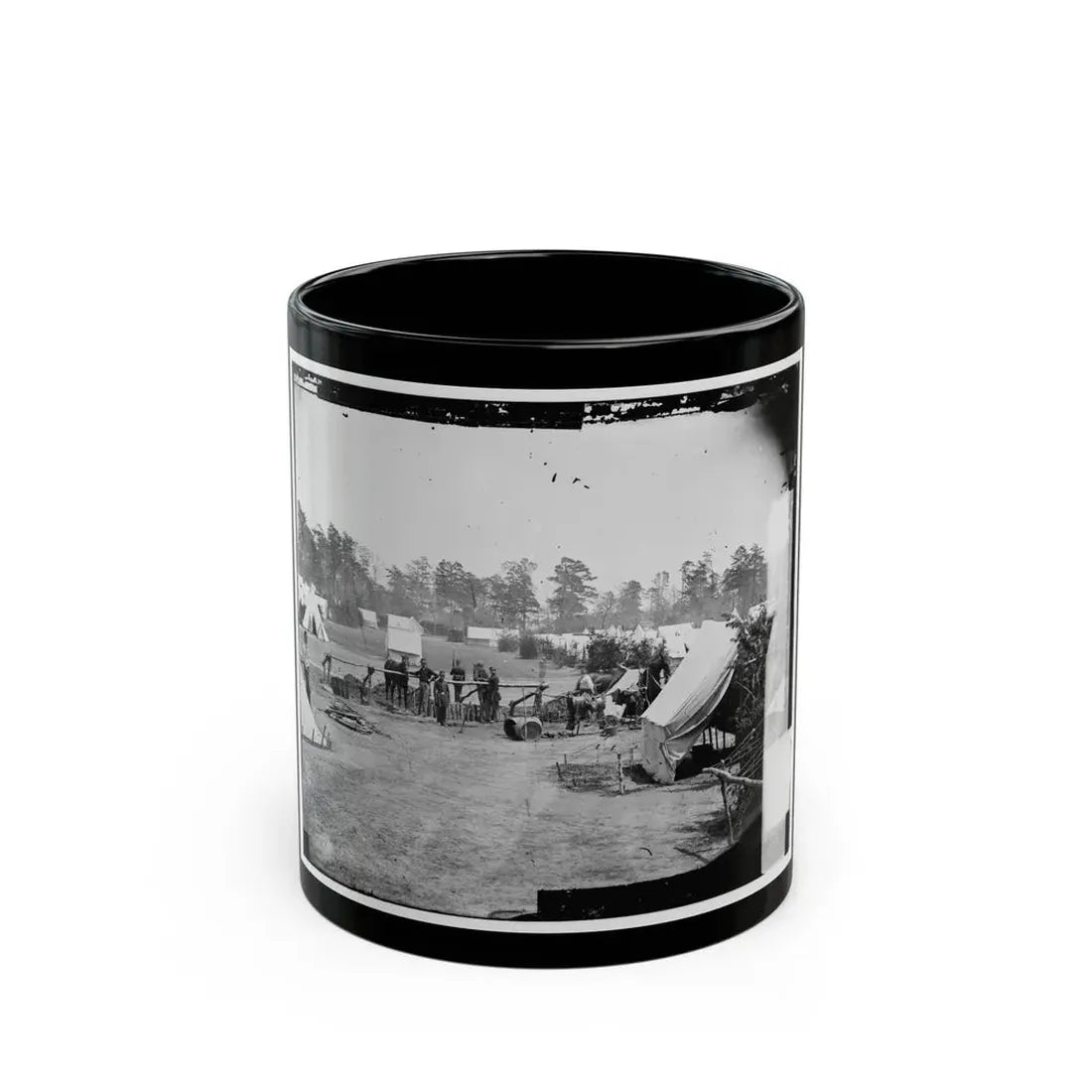 Yorktown, Va., Vicinity. Headquarters Of Gen. George B. Mcclellan, Camp Winfield Scott (U.S. Civil War) Black Coffee Mug 11oz - Go Mug Yourself