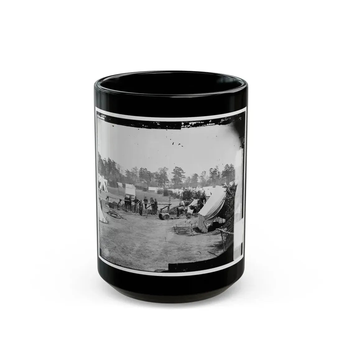 Yorktown, Va., Vicinity. Headquarters Of Gen. George B. Mcclellan, Camp Winfield Scott (U.S. Civil War) Black Coffee Mug 15oz - Go Mug Yourself