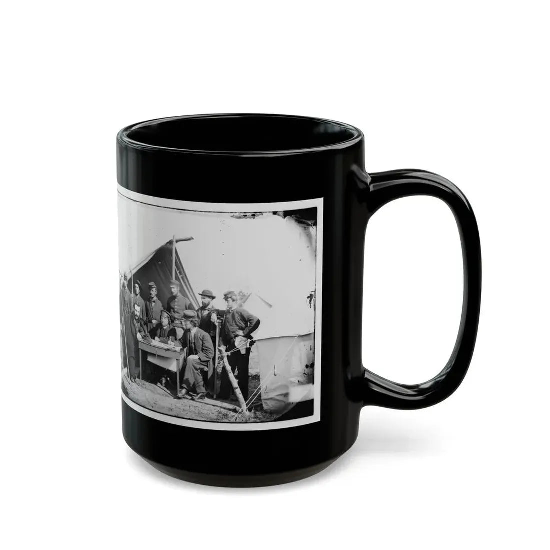 Yorktown, Va., Vicinity. Topographical Engineers, Camp Winfield Scott (U.S. Civil War) Black Coffee Mug - Go Mug Yourself