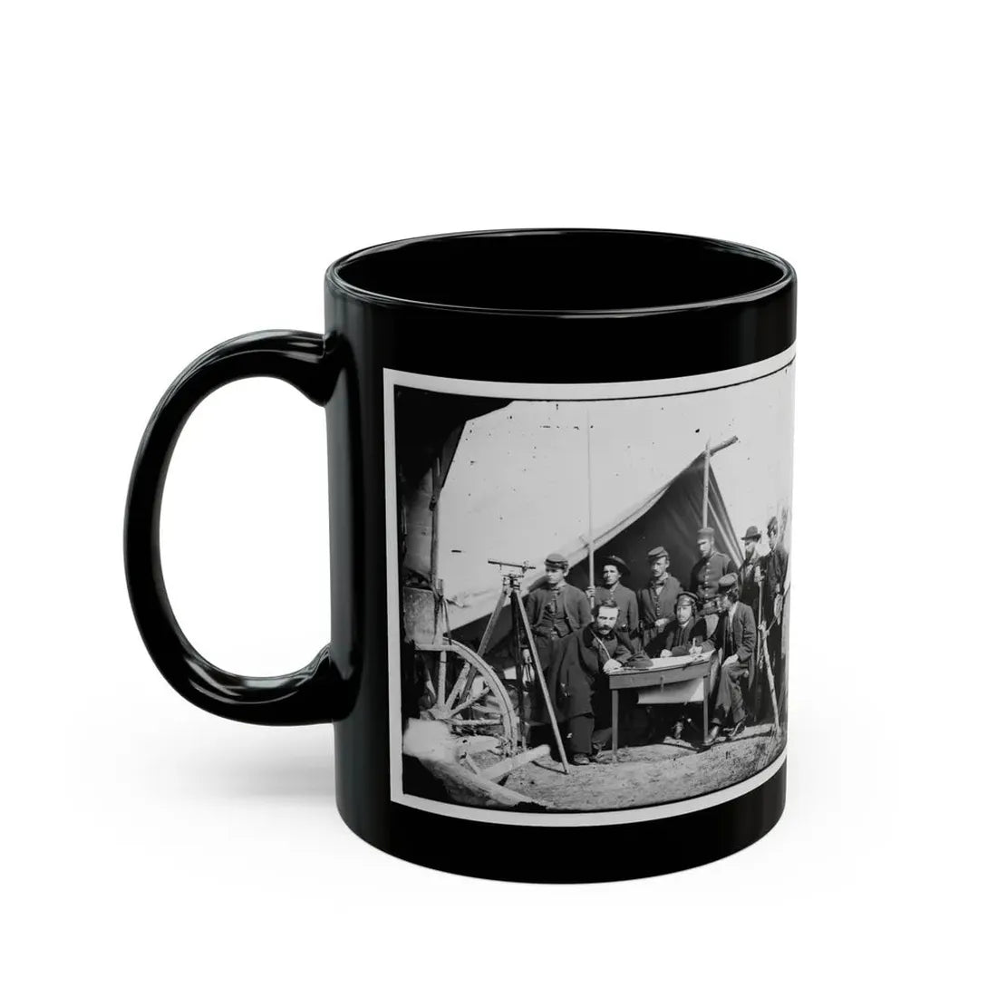 Yorktown, Va., Vicinity. Topographical Engineers, Camp Winfield Scott (U.S. Civil War) Black Coffee Mug - Go Mug Yourself