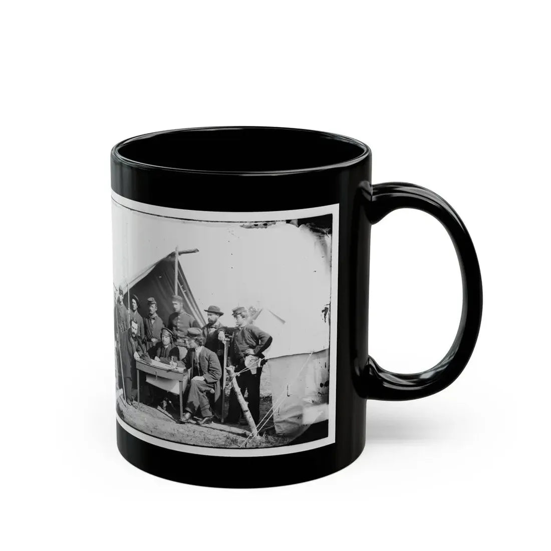 Yorktown, Va., Vicinity. Topographical Engineers, Camp Winfield Scott (U.S. Civil War) Black Coffee Mug - Go Mug Yourself
