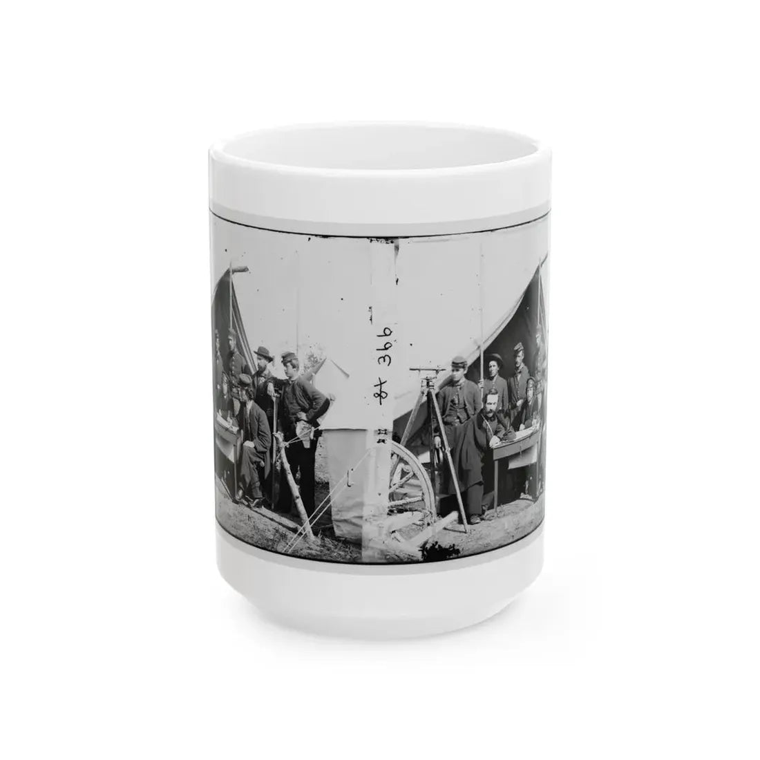 Yorktown, Va., Vicinity. Topographical Engineers, Camp Winfield Scott (U.S. Civil War) White Coffee Mug 15oz - Go Mug Yourself