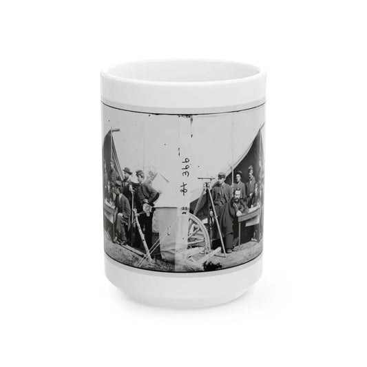 Yorktown, Va., Vicinity. Topographical Engineers, Camp Winfield Scott (U.S. Civil War) White Coffee Mug 15oz - Go Mug Yourself