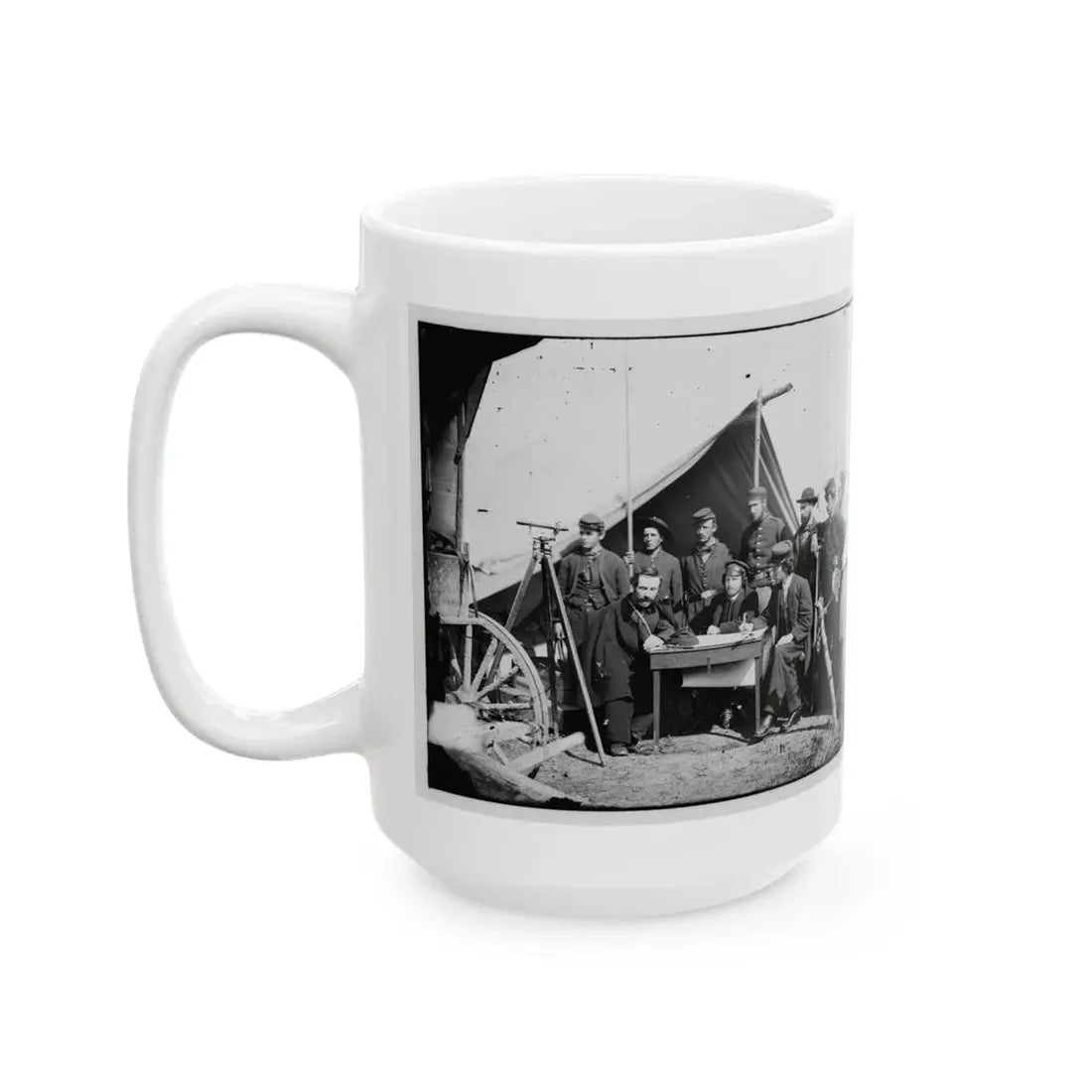 Yorktown, Va., Vicinity. Topographical Engineers, Camp Winfield Scott (U.S. Civil War) White Coffee Mug - Go Mug Yourself