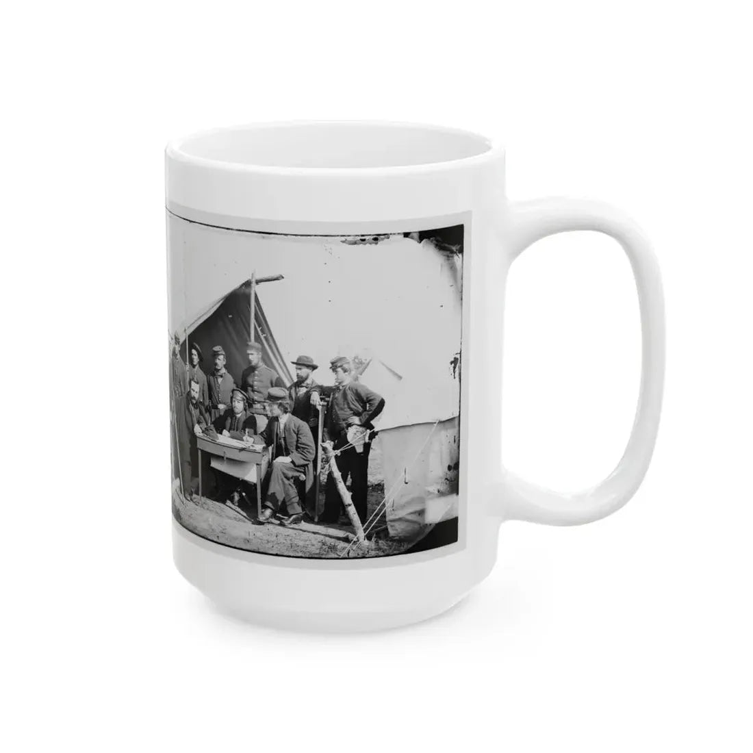 Yorktown, Va., Vicinity. Topographical Engineers, Camp Winfield Scott (U.S. Civil War) White Coffee Mug - Go Mug Yourself