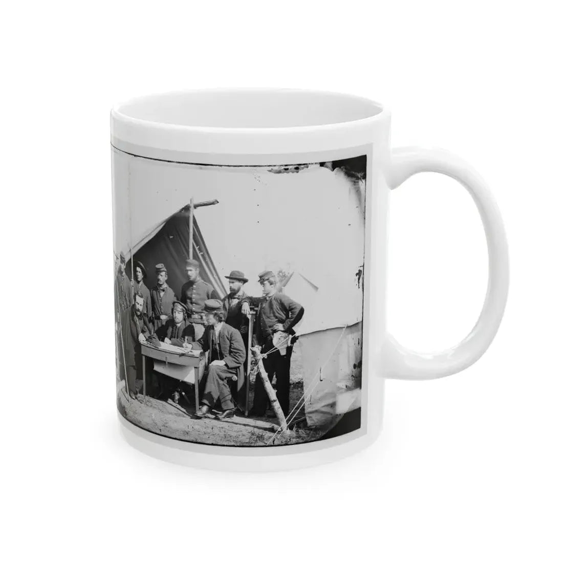 Yorktown, Va., Vicinity. Topographical Engineers, Camp Winfield Scott (U.S. Civil War) White Coffee Mug - Go Mug Yourself
