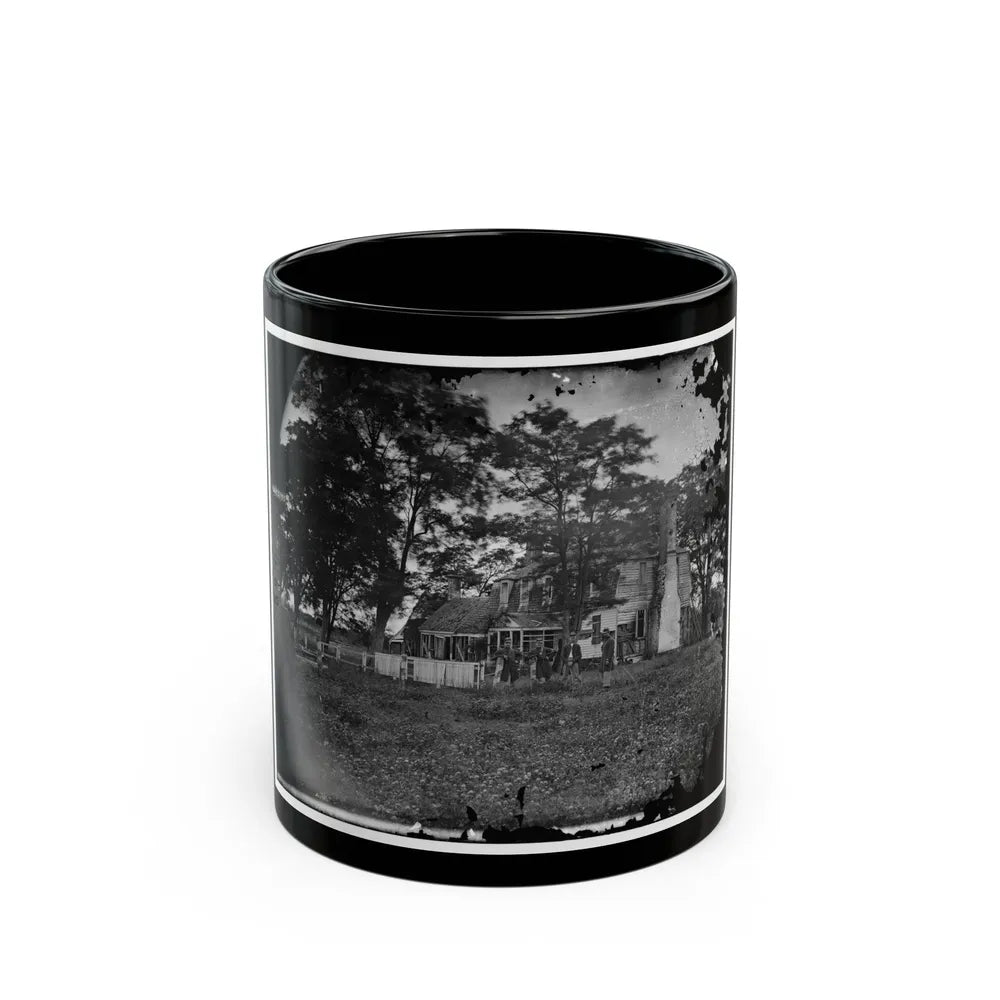 Yorktown, Va. Augustine Moore House, In Which Lord Cornwallis Signed The Capitulation Of 1781 (U.S. Civil War) Black Coffee Mug-11oz-Go Mug Yourself