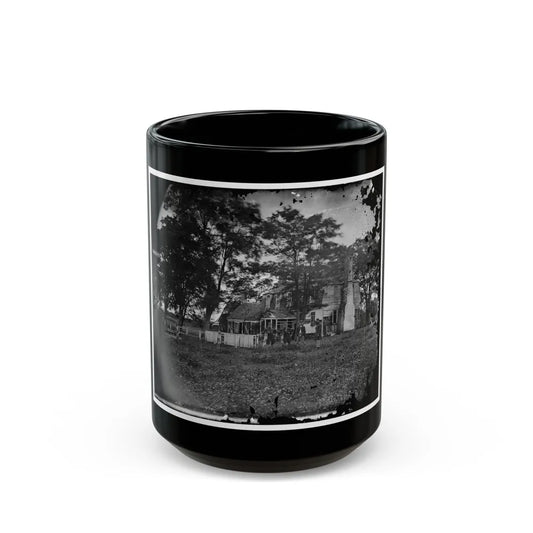 Yorktown, Va. Augustine Moore House, In Which Lord Cornwallis Signed The Capitulation Of 1781 (U.S. Civil War) Black Coffee Mug-15oz-Go Mug Yourself