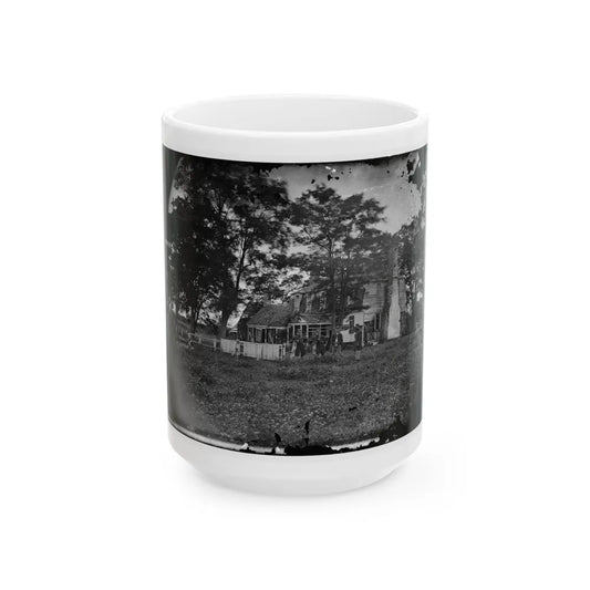 Yorktown, Va. Augustine Moore House, In Which Lord Cornwallis Signed The Capitulation Of 1781 (U.S. Civil War) White Coffee Mug-15oz-Go Mug Yourself