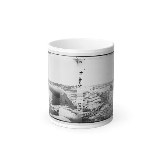Yorktown, Va. Confederate Fortifications, With Large Gun (U.S. Civil War) Color Changing Coffee Mug 11oz-11oz-Go Mug Yourself