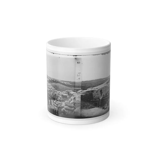 Yorktown, Va. Confederate Sandbag Fortifications (U.S. Civil War) Color Changing Coffee Mug 11oz-11oz-Go Mug Yourself