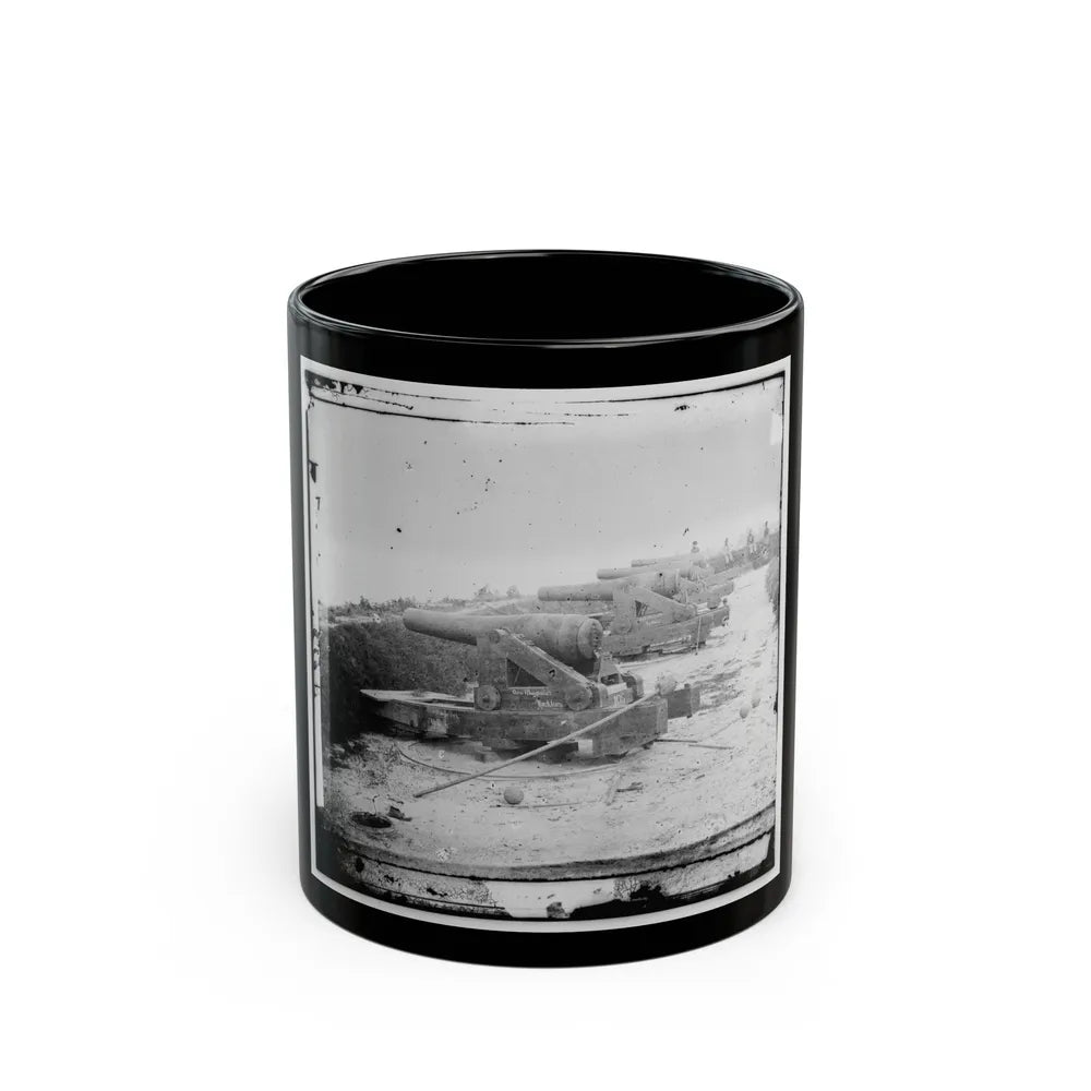 Yorktown, Va. Confederate Water Battery Magruder, With Rodman Smooth-Bore Siege Guns (U.S. Civil War) Black Coffee Mug-11oz-Go Mug Yourself