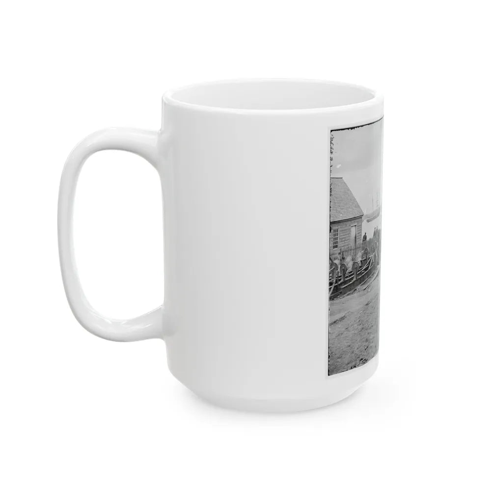 Yorktown, Va. Embarkation For White House Landing, Va. (U.S. Civil War) White Coffee Mug-Go Mug Yourself