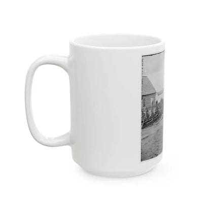 Yorktown, Va. Embarkation For White House Landing, Va. (U.S. Civil War) White Coffee Mug-Go Mug Yourself