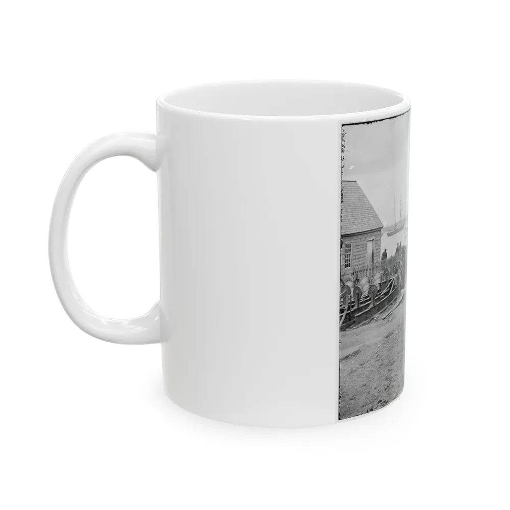 Yorktown, Va. Embarkation For White House Landing, Va. (U.S. Civil War) White Coffee Mug-Go Mug Yourself