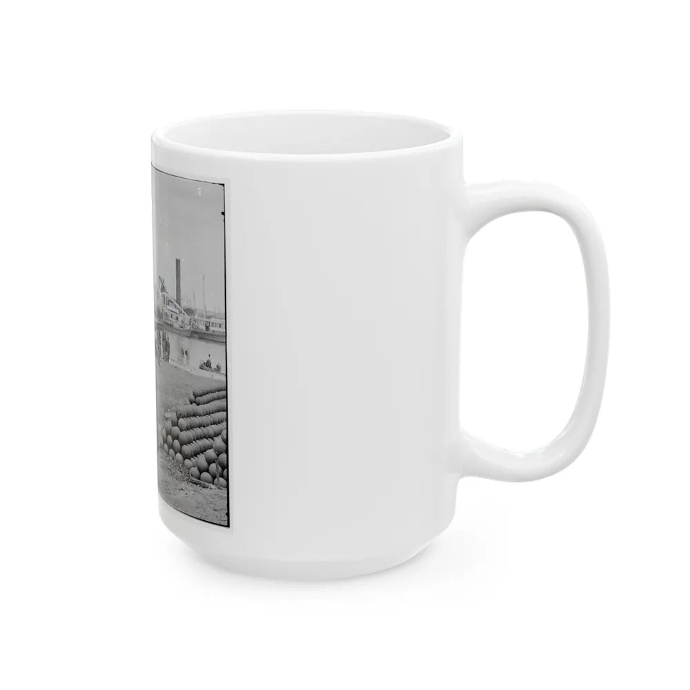 Yorktown, Va. Embarkation For White House Landing, Va. (U.S. Civil War) White Coffee Mug-Go Mug Yourself