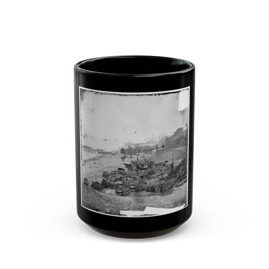 Yorktown, Va. Federal Wagon Park (U.S. Civil War) Black Coffee Mug-15oz-Go Mug Yourself