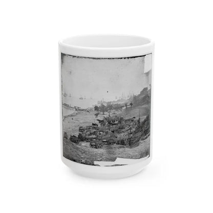 Yorktown, Va. Federal Wagon Park (U.S. Civil War) White Coffee Mug-15oz-Go Mug Yourself