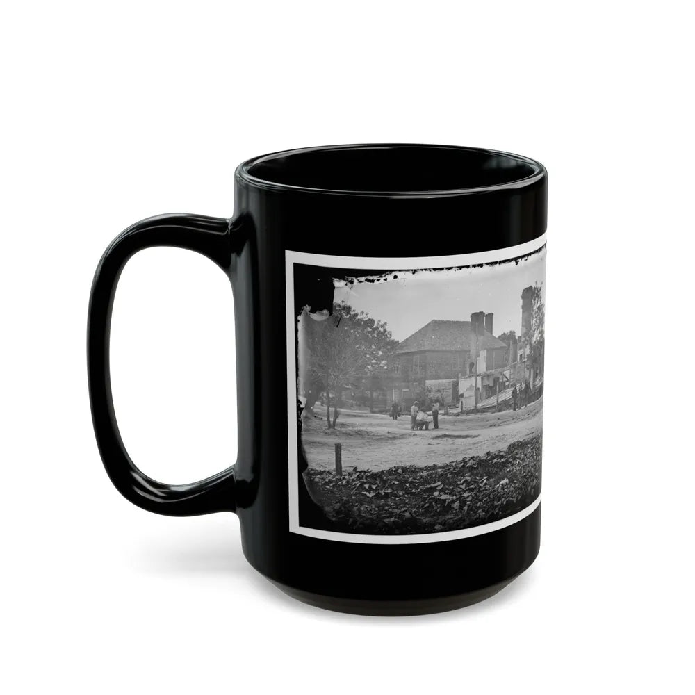 Yorktown, Va. Headquarters Of Gen. John B. Magruder (U.S. Civil War) Black Coffee Mug-Go Mug Yourself