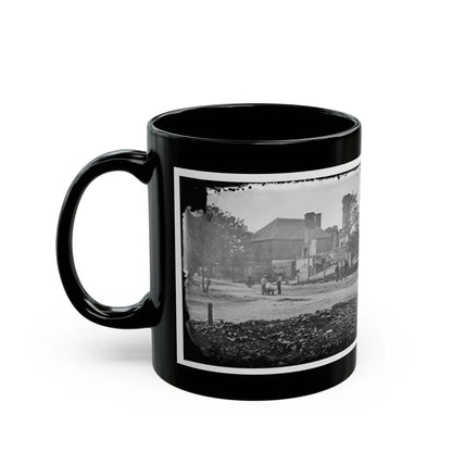 Yorktown, Va. Headquarters Of Gen. John B. Magruder (U.S. Civil War) Black Coffee Mug-Go Mug Yourself