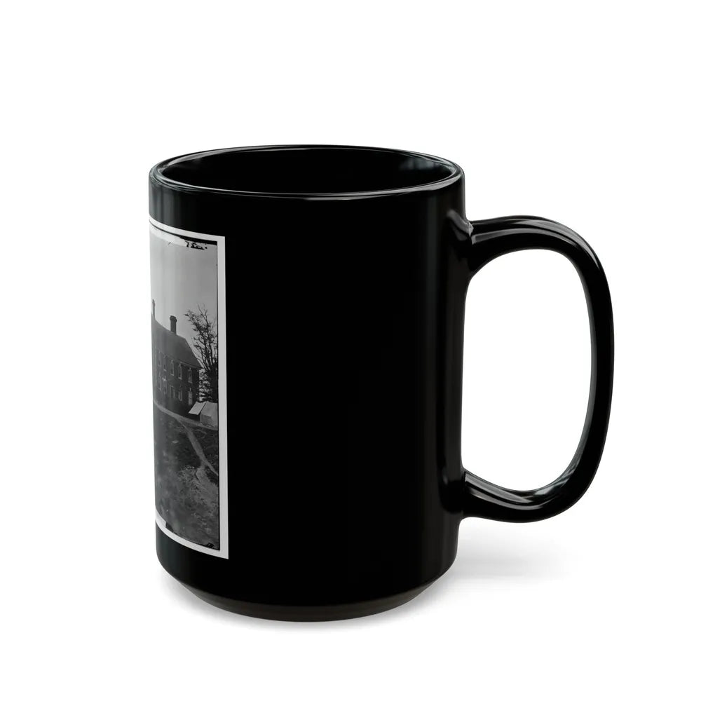 Yorktown, Va. Thomas Nelson House (Right), Used As A Hospital; In 1781 Used As A Headquarters By Lord Cornwallis (U.S. Civil War) Black Coffee Mug-Go Mug Yourself