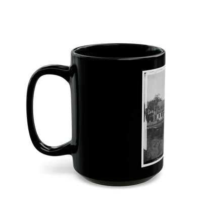 Yorktown, Va. Thomas Nelson House (Right), Used As A Hospital; In 1781 Used As A Headquarters By Lord Cornwallis (U.S. Civil War) Black Coffee Mug-Go Mug Yourself