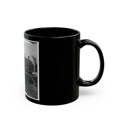 Yorktown, Va. Thomas Nelson House (Right), Used As A Hospital; In 1781 Used As A Headquarters By Lord Cornwallis (U.S. Civil War) Black Coffee Mug-Go Mug Yourself