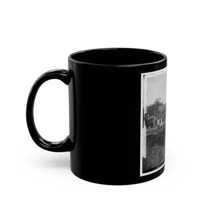 Yorktown, Va. Thomas Nelson House (Right), Used As A Hospital; In 1781 Used As A Headquarters By Lord Cornwallis (U.S. Civil War) Black Coffee Mug-Go Mug Yourself