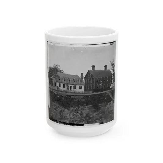 Yorktown, Va. Thomas Nelson House (Right), Used As A Hospital; In 1781 Used As A Headquarters By Lord Cornwallis (U.S. Civil War) White Coffee Mug-15oz-Go Mug Yourself