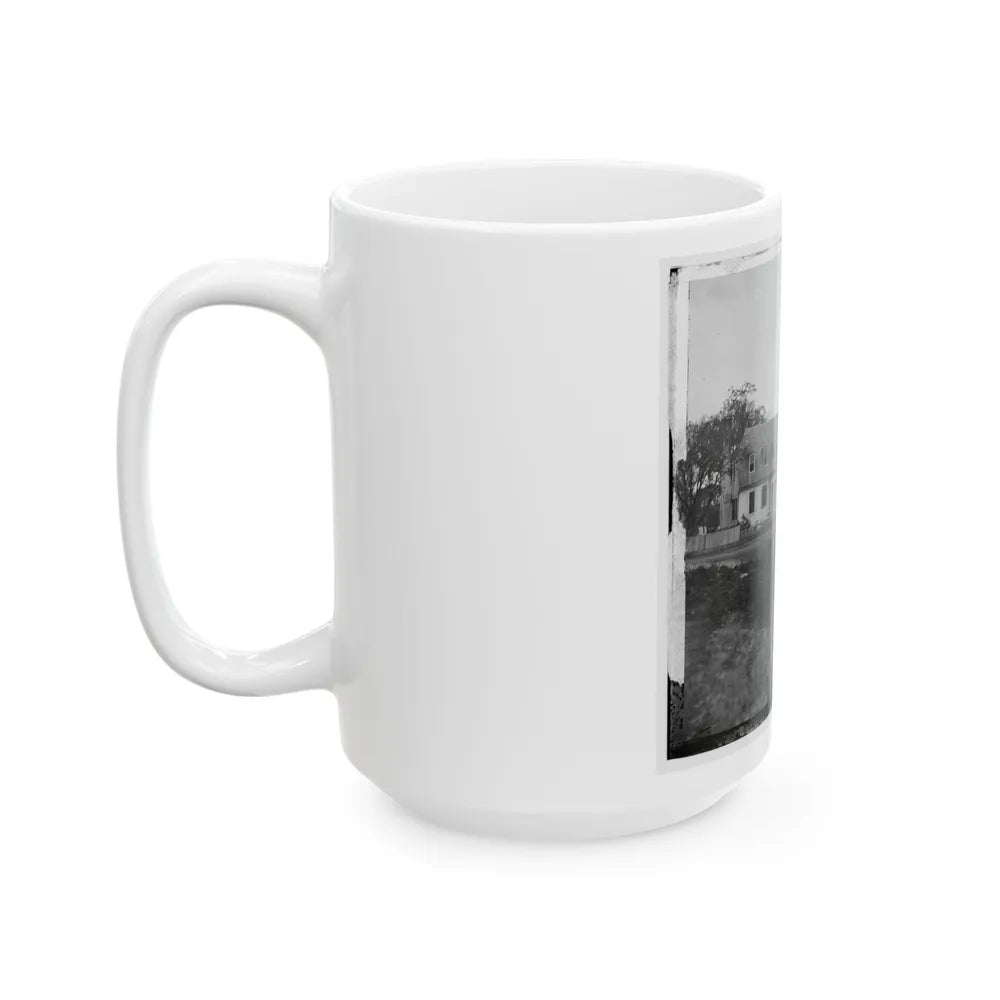 Yorktown, Va. Thomas Nelson House (Right), Used As A Hospital; In 1781 Used As A Headquarters By Lord Cornwallis (U.S. Civil War) White Coffee Mug-Go Mug Yourself