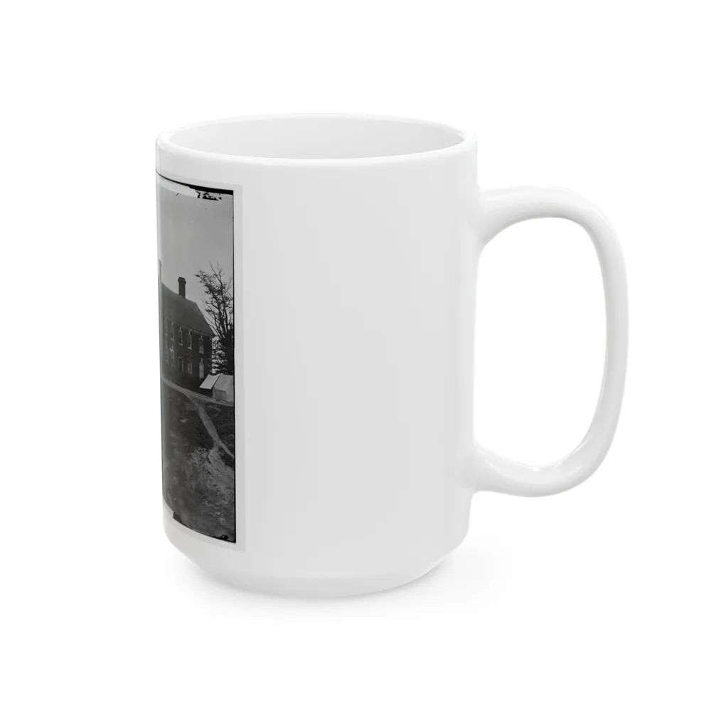 Yorktown, Va. Thomas Nelson House (Right), Used As A Hospital; In 1781 Used As A Headquarters By Lord Cornwallis (U.S. Civil War) White Coffee Mug-Go Mug Yourself