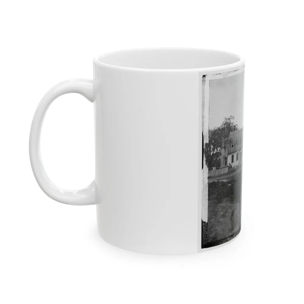 Yorktown, Va. Thomas Nelson House (Right), Used As A Hospital; In 1781 Used As A Headquarters By Lord Cornwallis (U.S. Civil War) White Coffee Mug-Go Mug Yourself