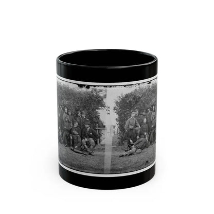 Yorktown, Va., Vicinity. Gen. Randolph B. Marcy, Officers, And Friends At Camp Winfield Scott (U.S. Civil War) Black Coffee Mug-11oz-Go Mug Yourself