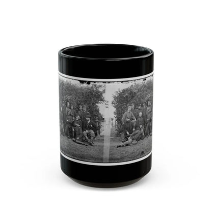Yorktown, Va., Vicinity. Gen. Randolph B. Marcy, Officers, And Friends At Camp Winfield Scott (U.S. Civil War) Black Coffee Mug-15oz-Go Mug Yourself