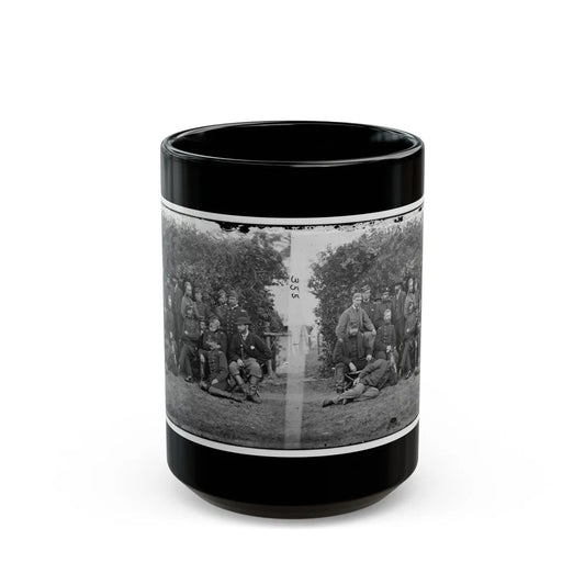 Yorktown, Va., Vicinity. Gen. Randolph B. Marcy, Officers, And Friends At Camp Winfield Scott (U.S. Civil War) Black Coffee Mug-15oz-Go Mug Yourself