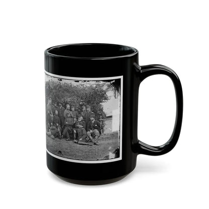 Yorktown, Va., Vicinity. Gen. Randolph B. Marcy, Officers, And Friends At Camp Winfield Scott (U.S. Civil War) Black Coffee Mug-Go Mug Yourself