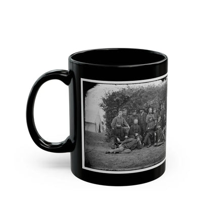 Yorktown, Va., Vicinity. Gen. Randolph B. Marcy, Officers, And Friends At Camp Winfield Scott (U.S. Civil War) Black Coffee Mug-Go Mug Yourself
