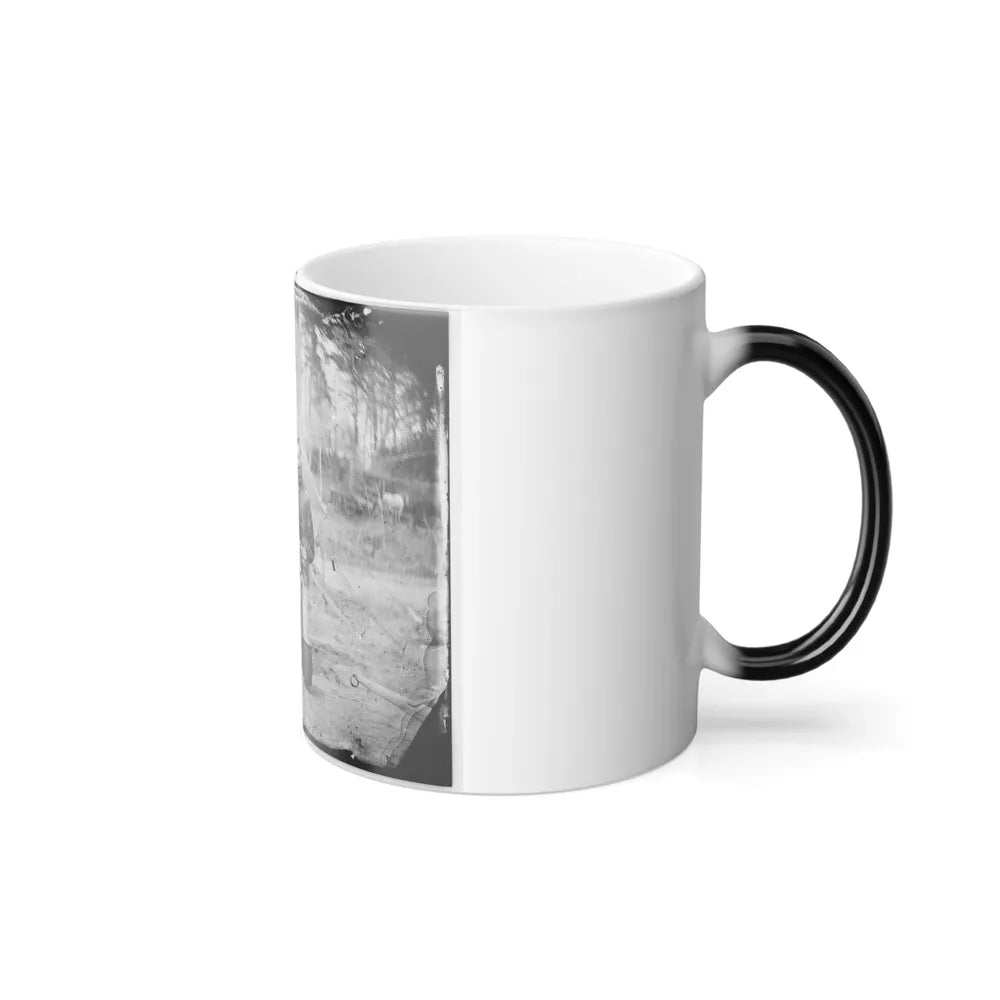 Yorktown, Va., Vicinity. Group Before the Photographic Tent at Camp Winfield Scott (U.S. Civil War) Color Changing Coffee Mug 11oz-Go Mug Yourself