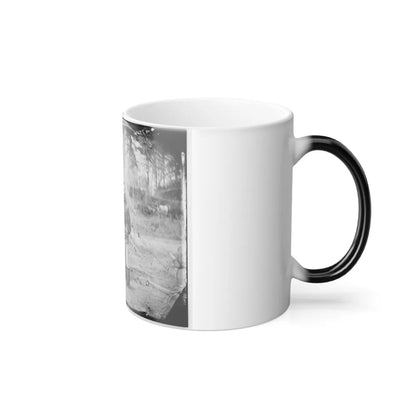 Yorktown, Va., Vicinity. Group Before the Photographic Tent at Camp Winfield Scott (U.S. Civil War) Color Changing Coffee Mug 11oz-Go Mug Yourself