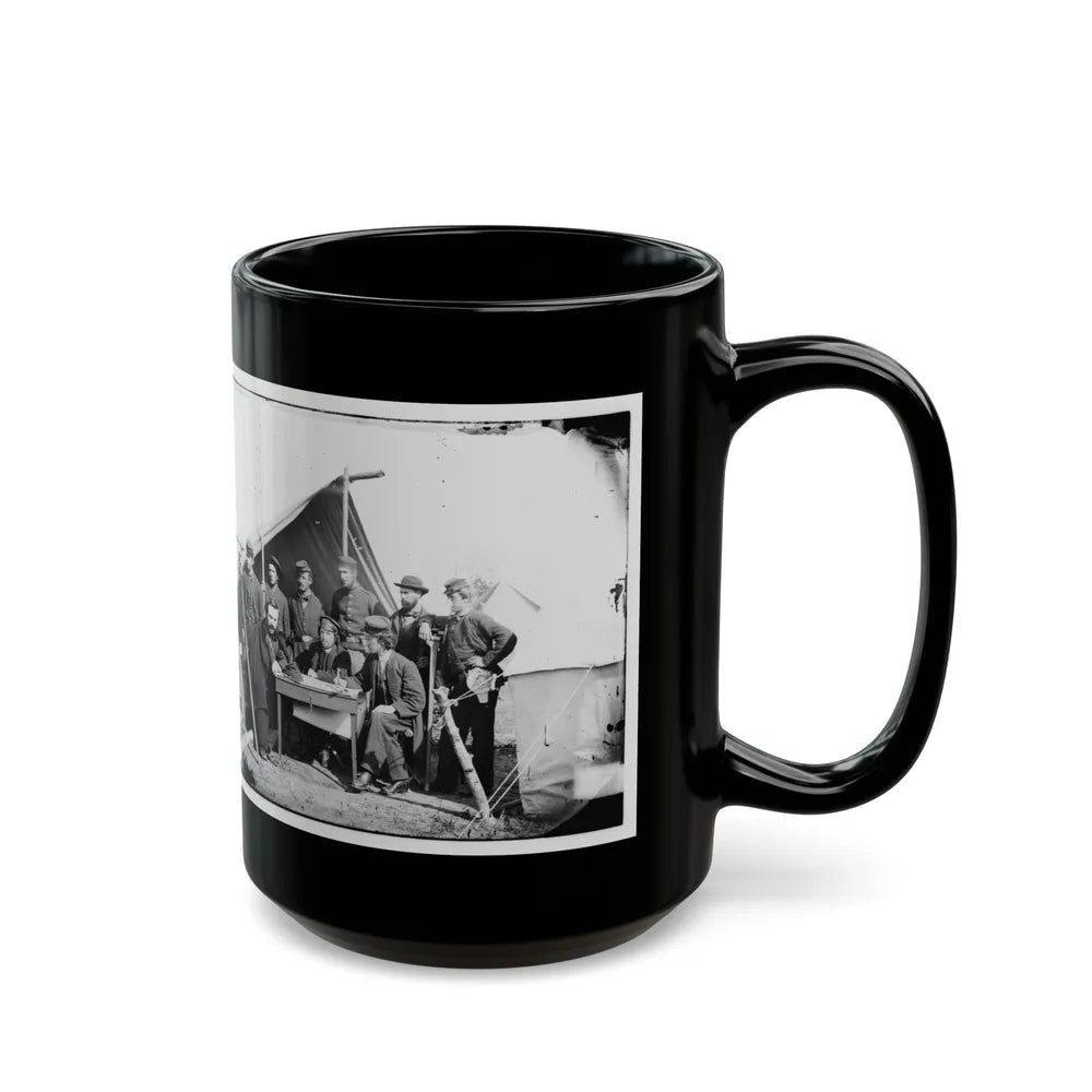 Yorktown, Va., Vicinity. Topographical Engineers, Camp Winfield Scott (U.S. Civil War) Black Coffee Mug-Go Mug Yourself