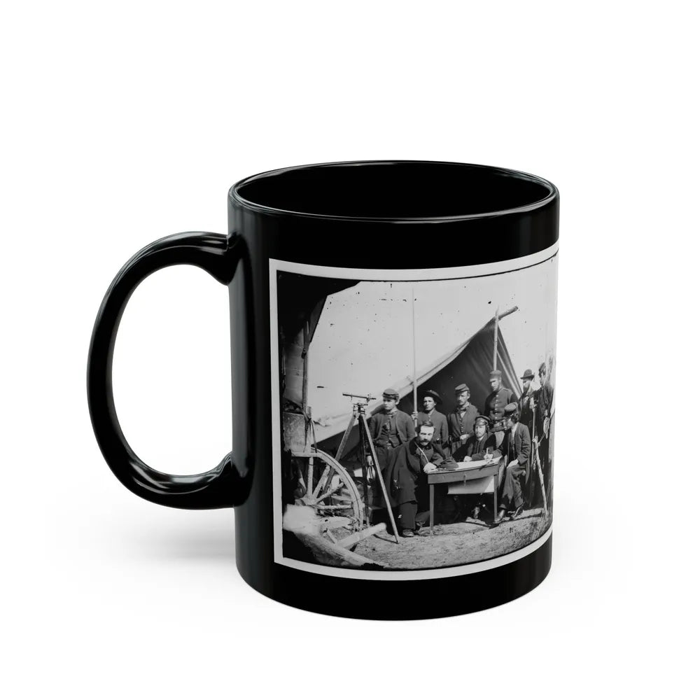 Yorktown, Va., Vicinity. Topographical Engineers, Camp Winfield Scott (U.S. Civil War) Black Coffee Mug-Go Mug Yourself