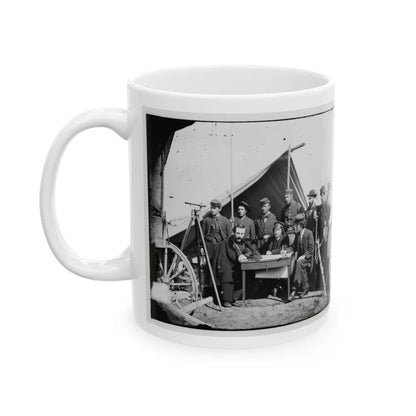 Yorktown, Va., Vicinity. Topographical Engineers, Camp Winfield Scott (U.S. Civil War) White Coffee Mug-Go Mug Yourself