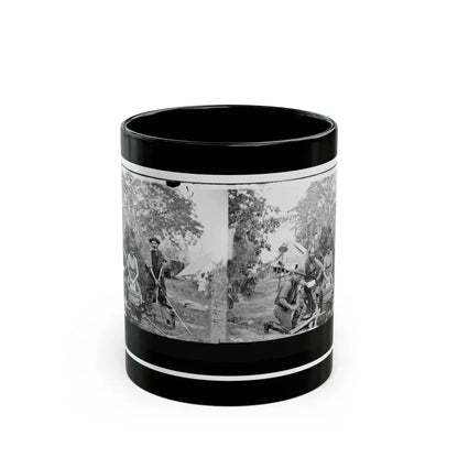 Yorktown, Virginia (Vicinity). Servants At Prince De Joinville's Quarters (U.S. Civil War) Black Coffee Mug 11oz - Go Mug Yourself