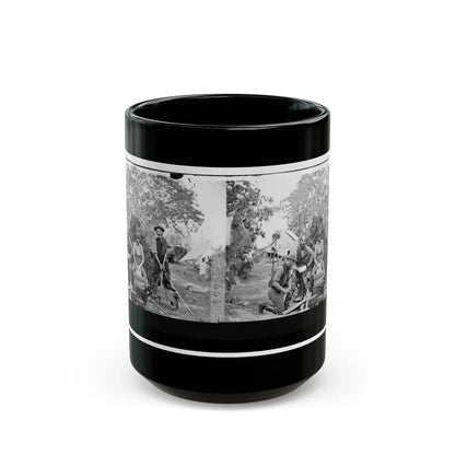 Yorktown, Virginia (Vicinity). Servants At Prince De Joinville's Quarters (U.S. Civil War) Black Coffee Mug 15oz - Go Mug Yourself