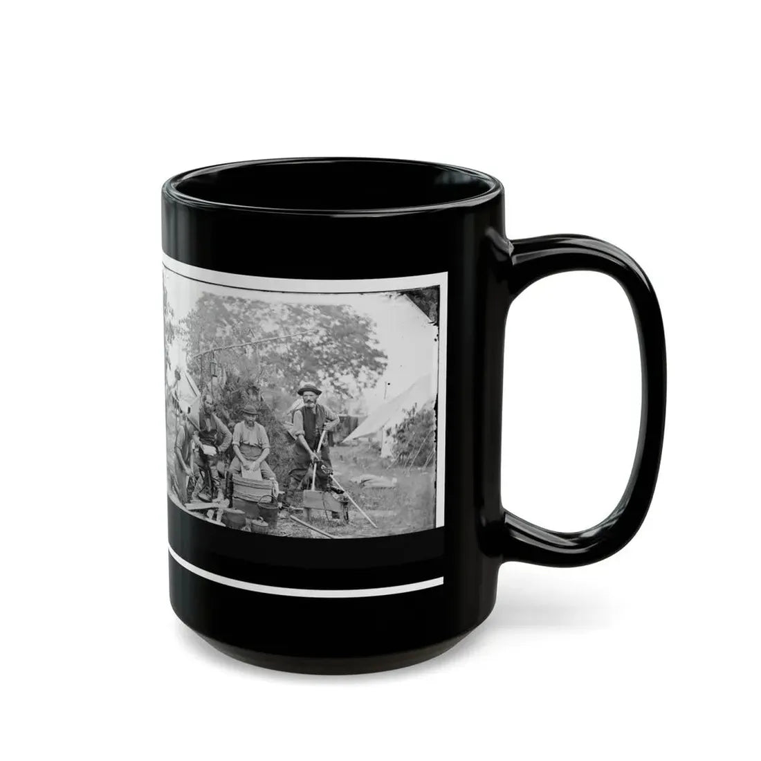 Yorktown, Virginia (Vicinity). Servants At Prince De Joinville's Quarters (U.S. Civil War) Black Coffee Mug - Go Mug Yourself