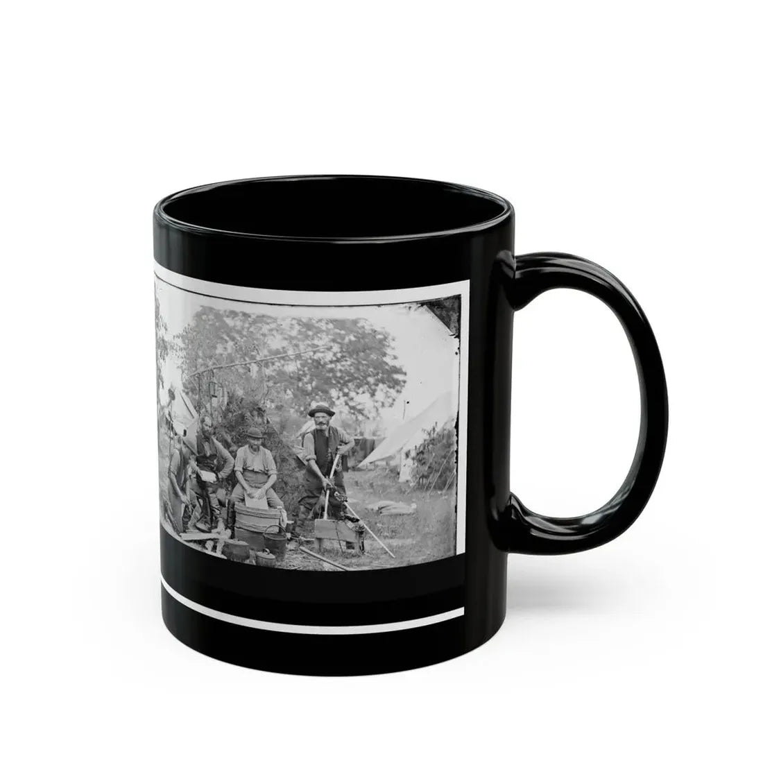 Yorktown, Virginia (Vicinity). Servants At Prince De Joinville's Quarters (U.S. Civil War) Black Coffee Mug - Go Mug Yourself